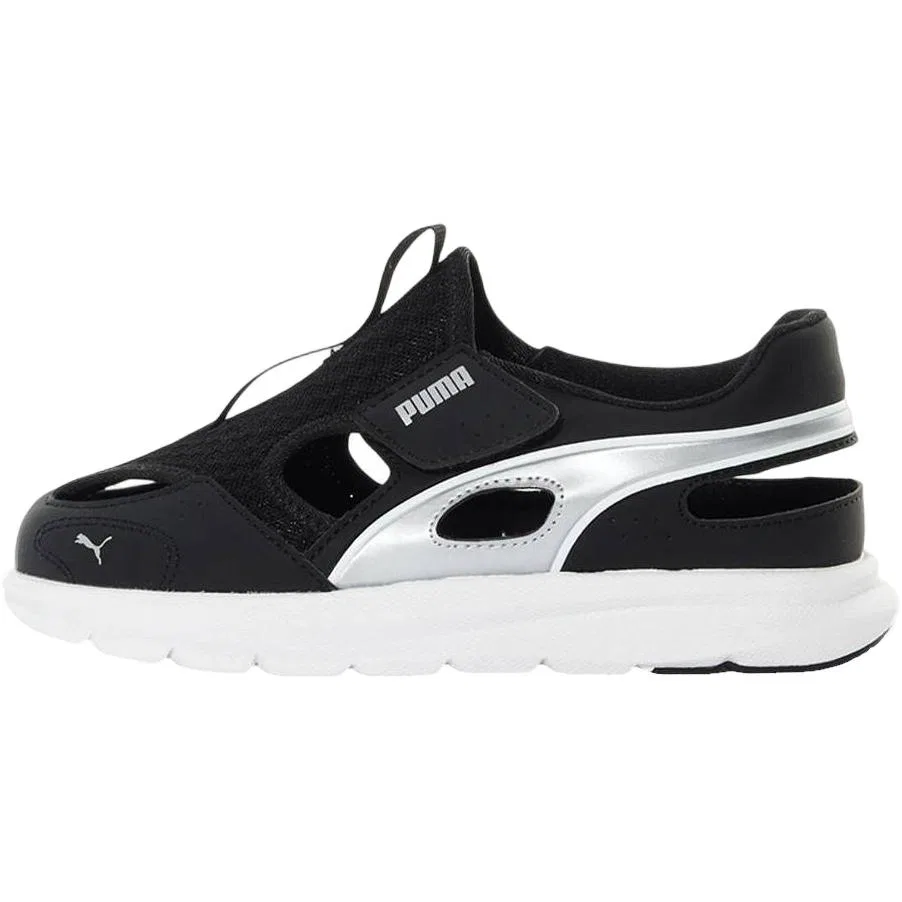 Детские сандалии с закрытым носом Black Silver PUMA