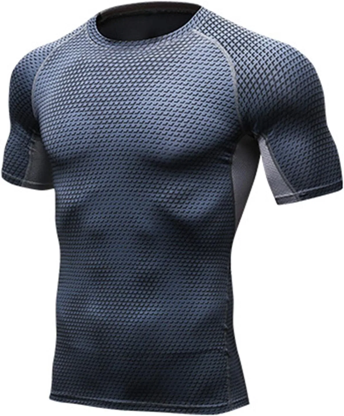 Мужская футболка с коротким рукавом реглан для тренировок, Gray — фото 2