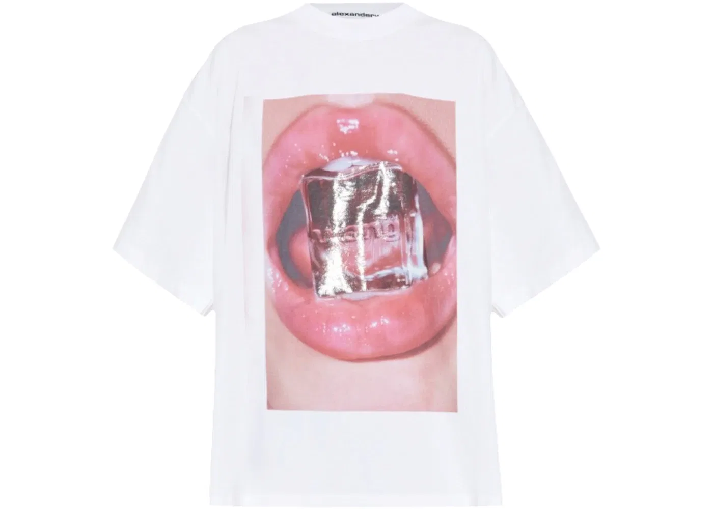 Футболка с принтом Alexander Wang Tee, Vintage White