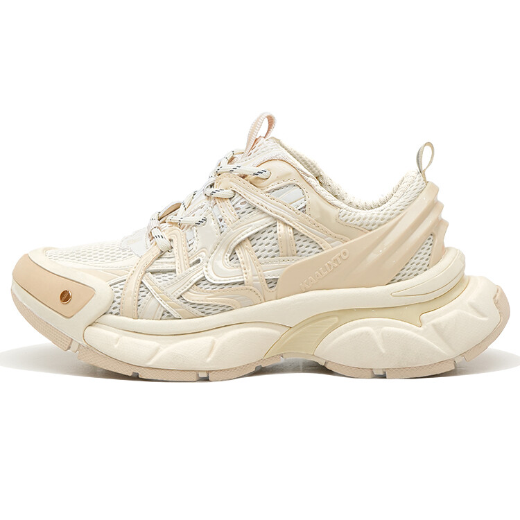

Кроссовки KAALIXTO Chunky Sneakers Unisex Low-top Beige, цвет Milk tea rice