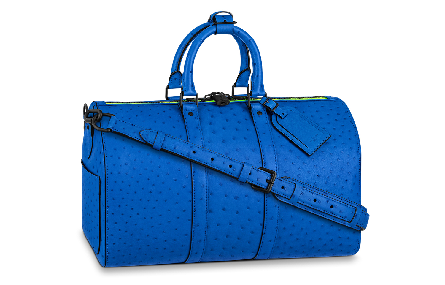 

Сумка Keepall из кожи страуса, наплечная сумка, кроссбоди, дорожная сумка men's LOUIS VUITTON