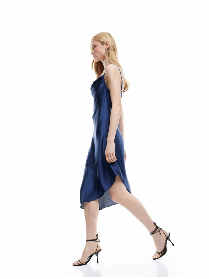 

Платье до колена KOTON, темно-синий