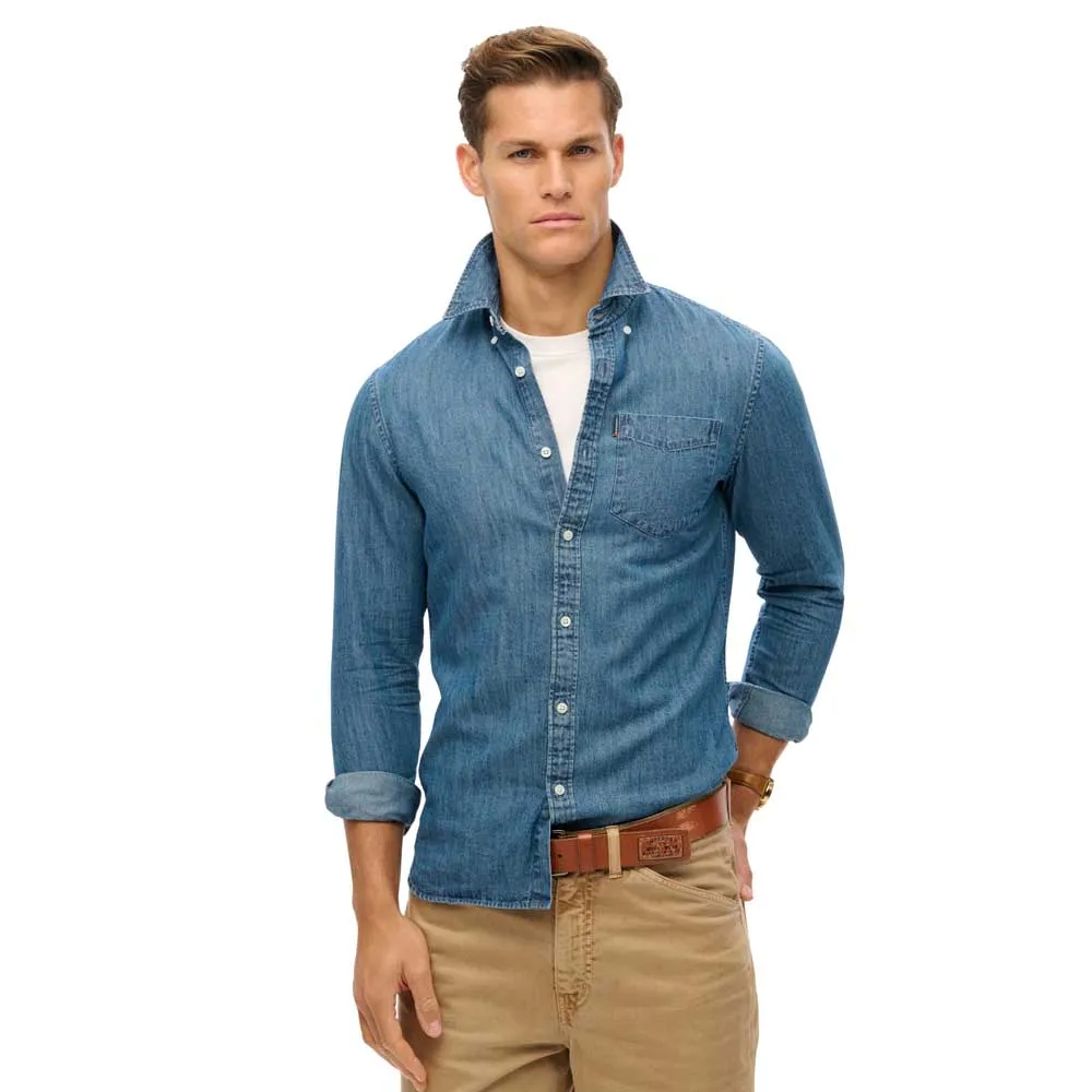 

Рубашка Superdry Essentials, синий