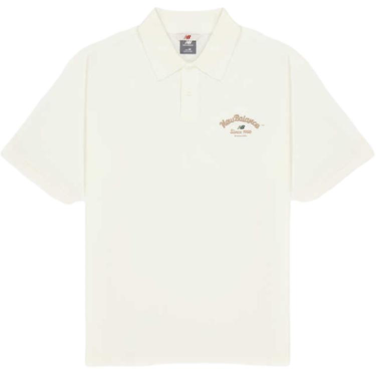 

New Balance Футболка-поло 1906 ss25 мужская ivory white, Белый, New Balance Футболка-поло 1906 ss25 мужская ivory white