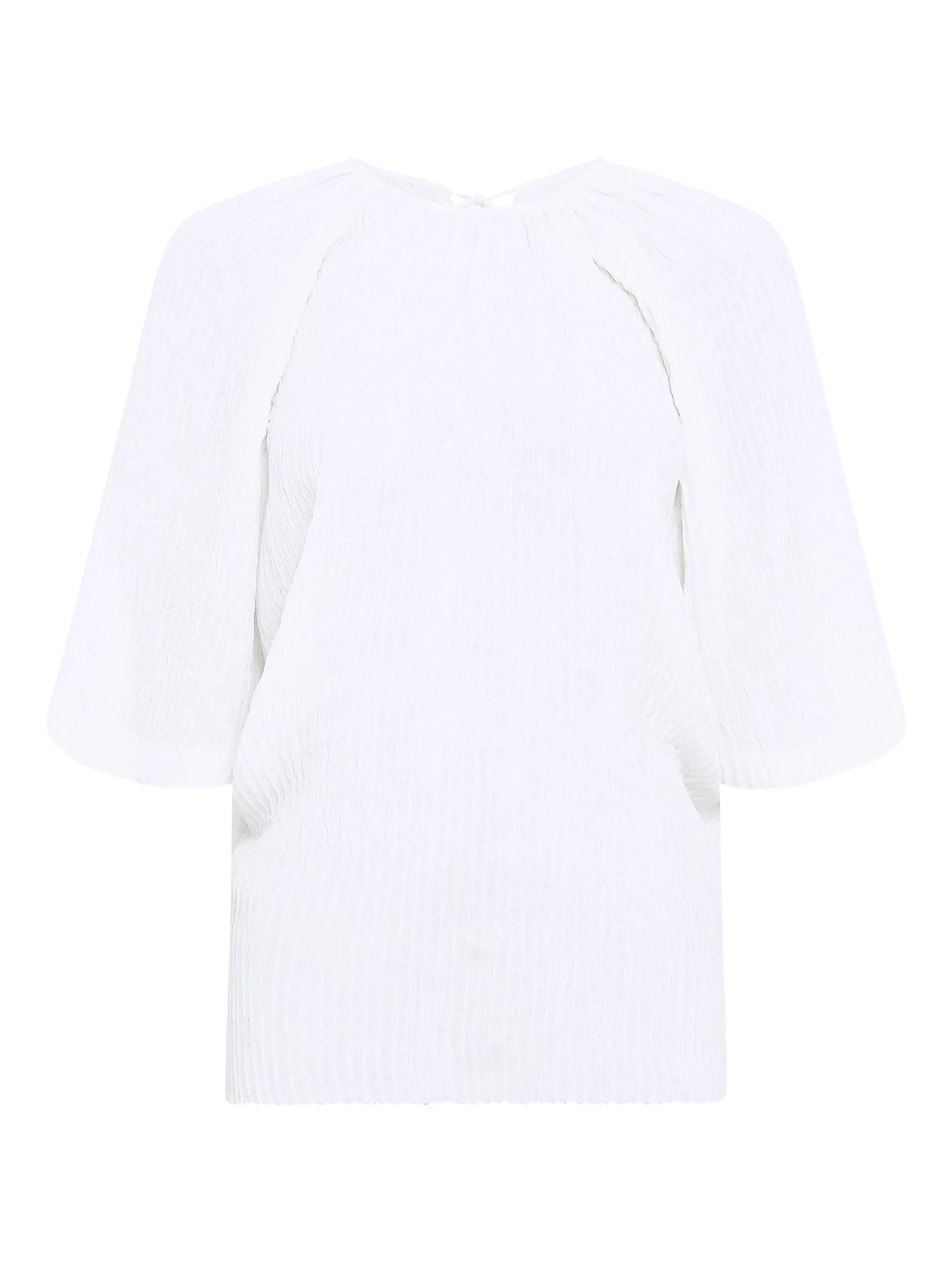 

Топ с завязками на шее в складку Nula Gabriela Hearst, белый