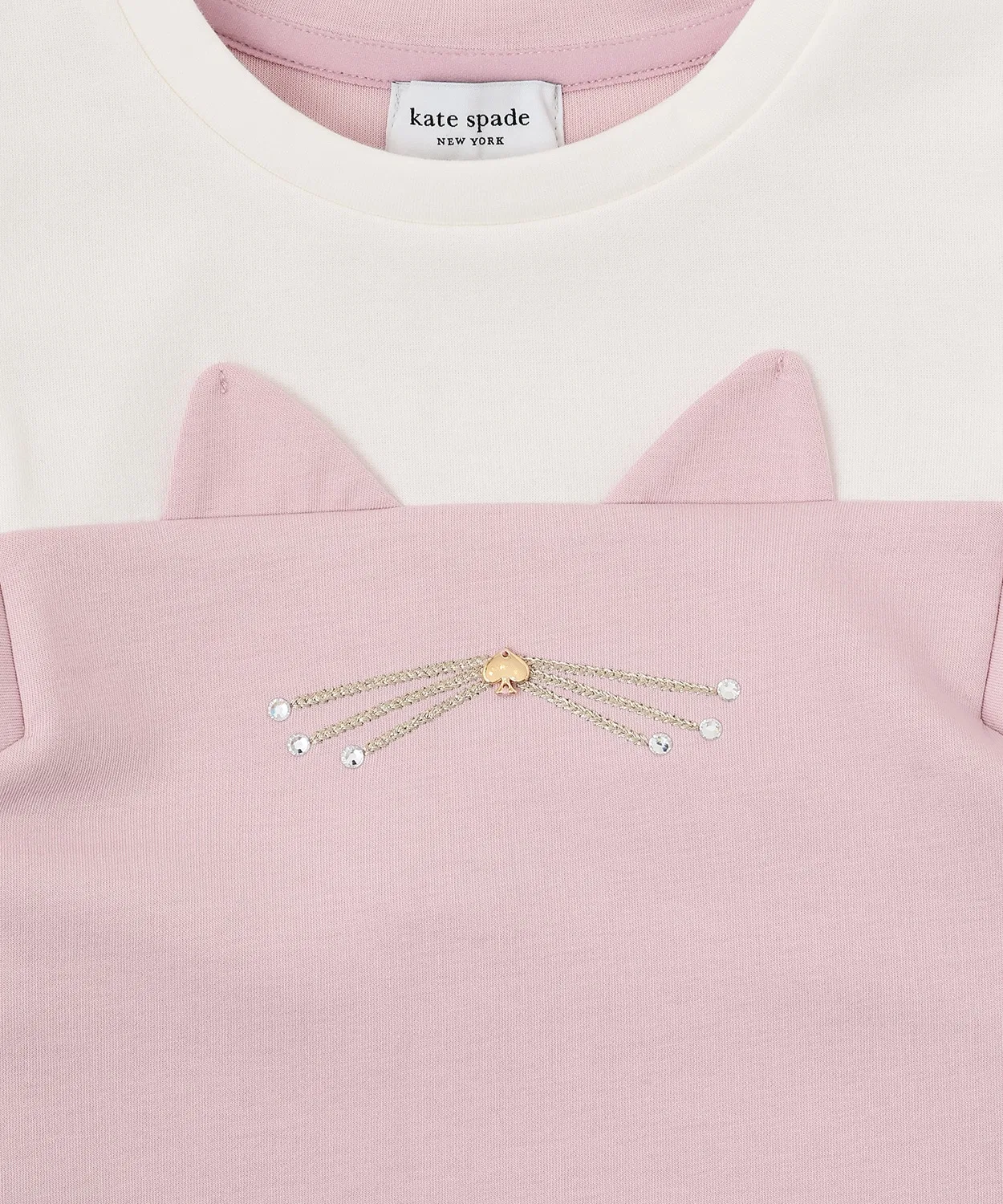 Детское платье kate spade new york kids с рукавами из шифона и принтом кошки — фото 4