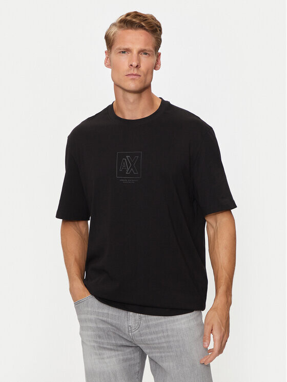 

Футболка стандартного кроя Armani Exchange, черный