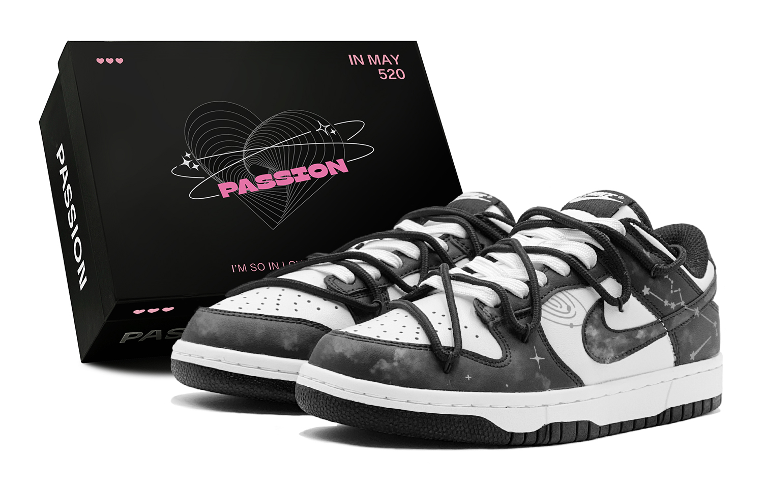 

Кроссовки для скейтбординга Dunk, низкие, серые, мужские Nike, Black Gray