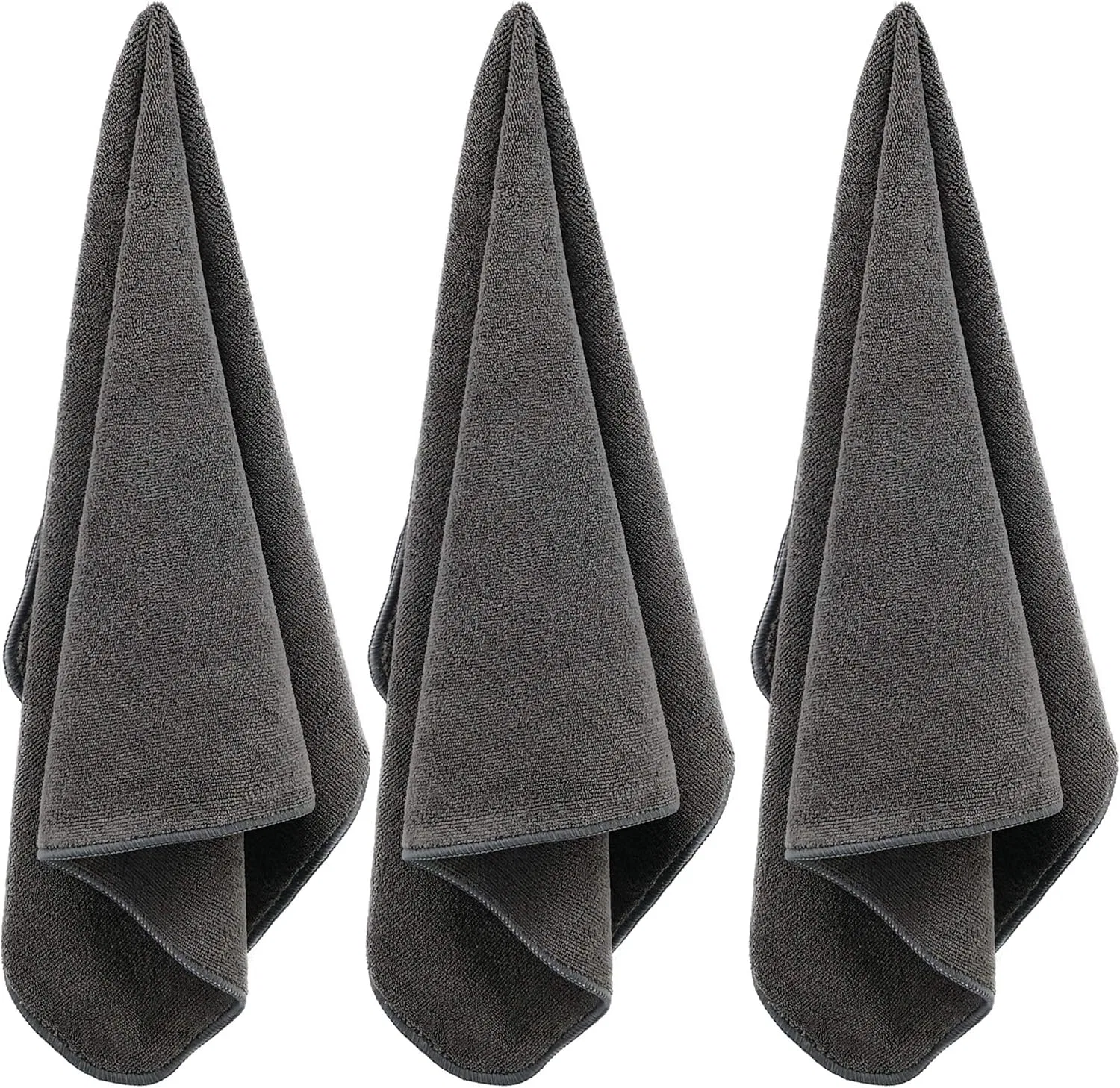 Профессиональные парикмахерские полотенца Polyte из микрофибры, 8 шт. Polyte, Darkgray — фото 3