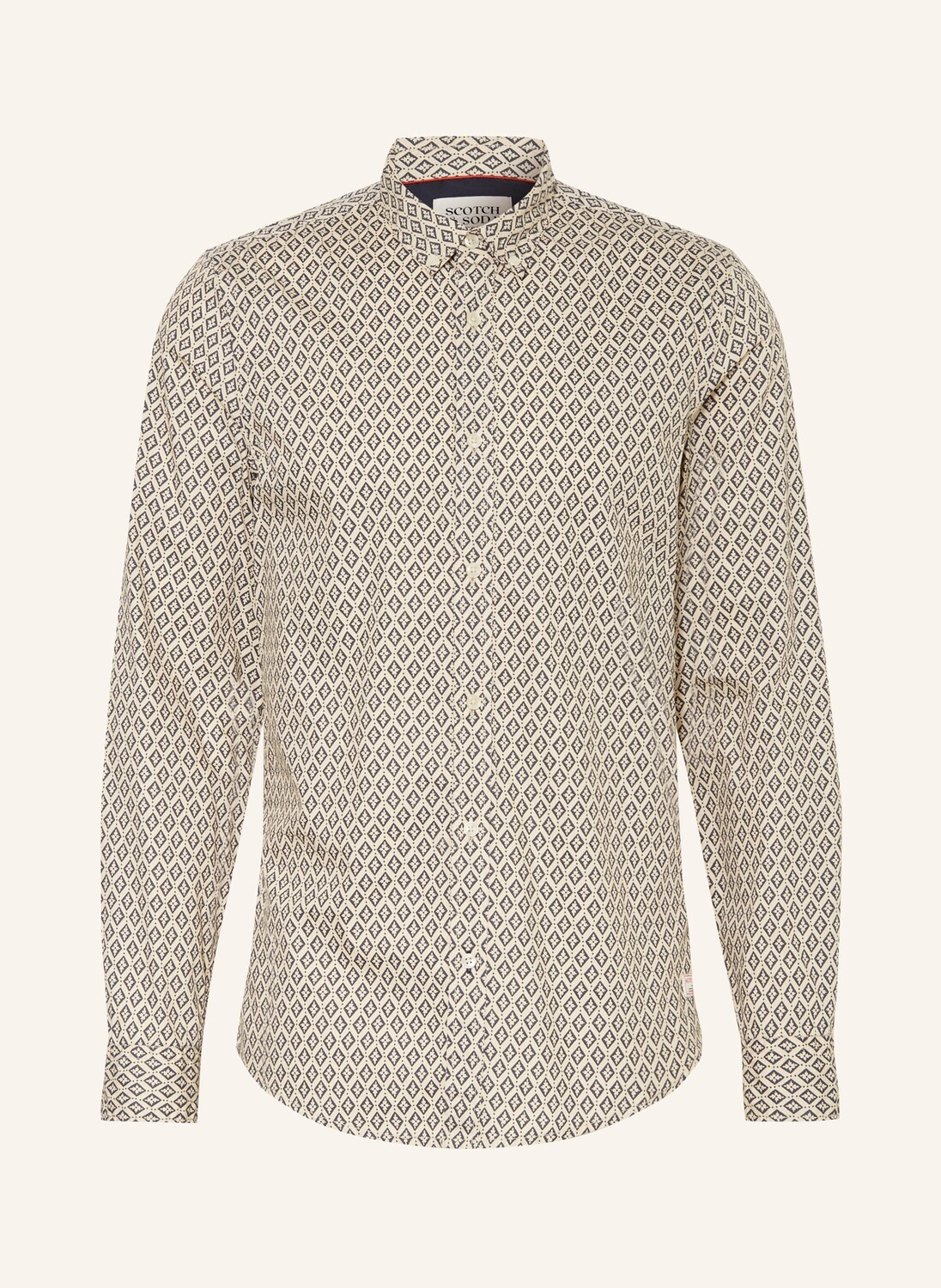 

Рубашка узкого кроя Scotch & Soda, бежевый
