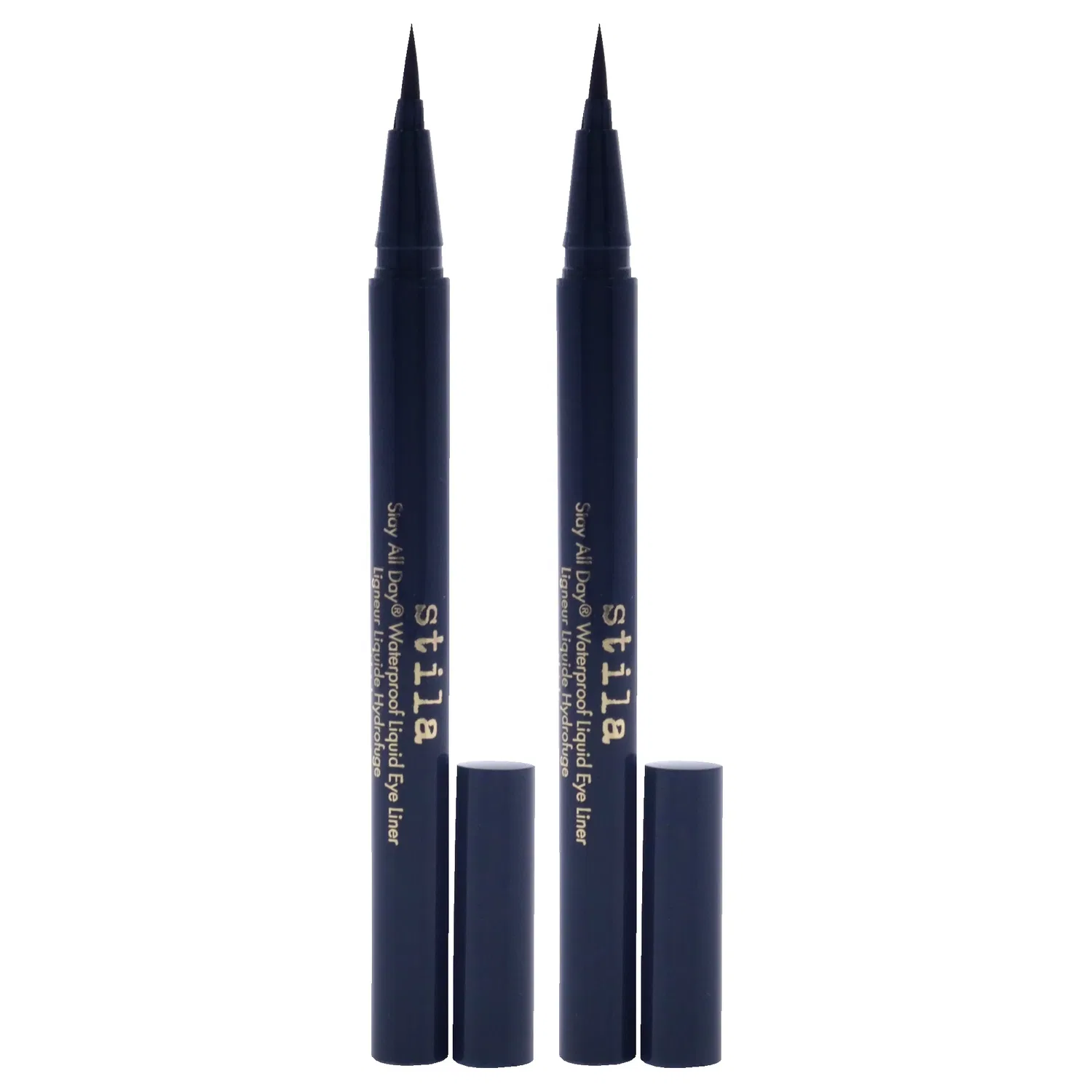 Водостойкая жидкая подводка для глаз Stay All Day Waterproof Liquid Eye Liner - Midnight от Stila для женщин - 0,016 унции - упаковка из 2 штук, темно-синий — фото 2