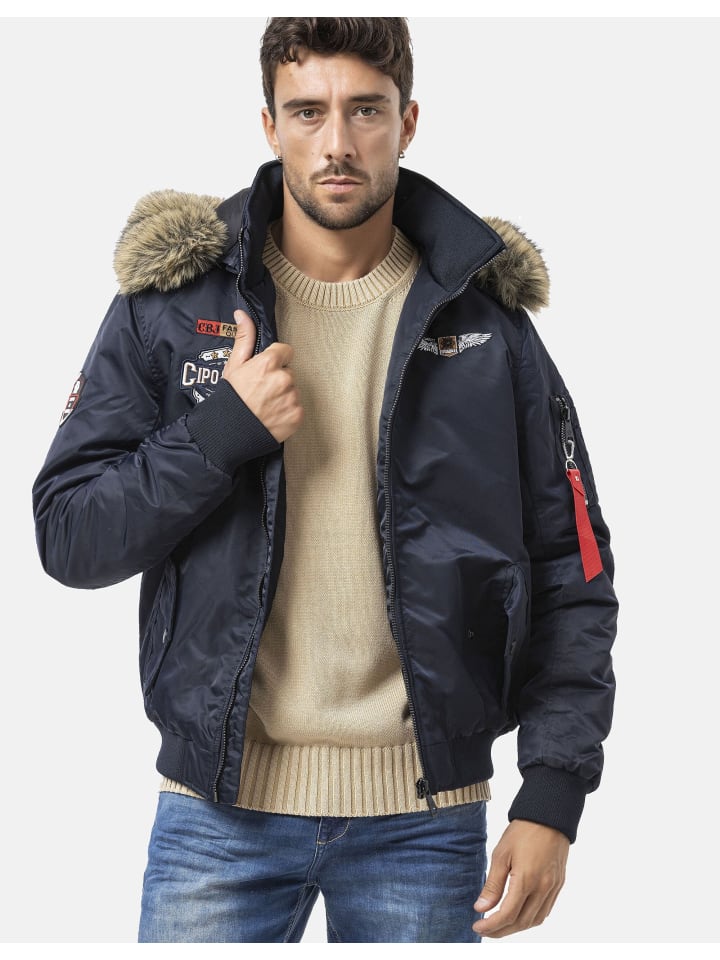 

Зимняя куртка CM229 в цвете ТЕМНО-СИНИЙ Cipo & Baxx