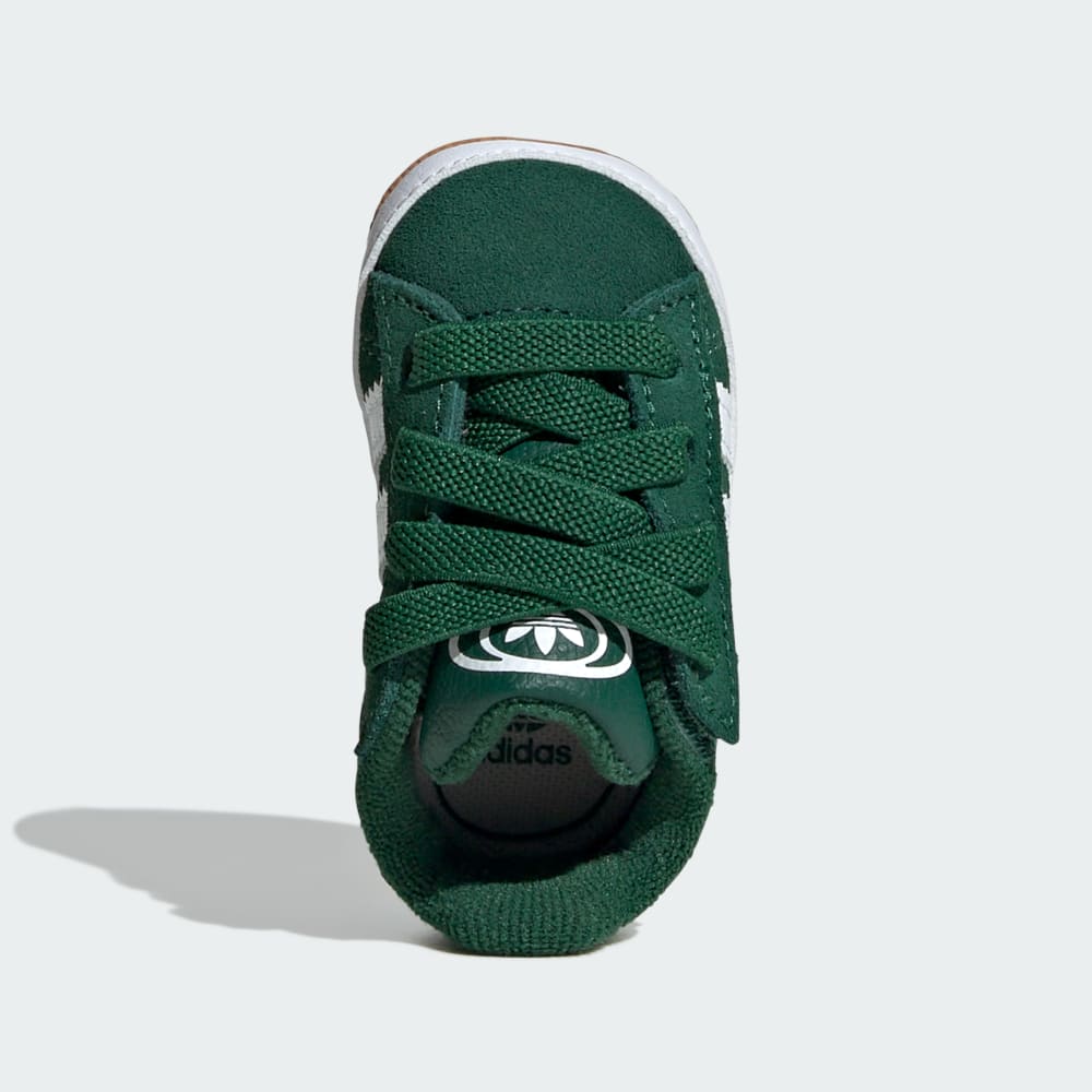 Кроссовки Adidas Campus Crib Shoes Kids, цвет Dark Green/Cloud White/Gum — фото 2