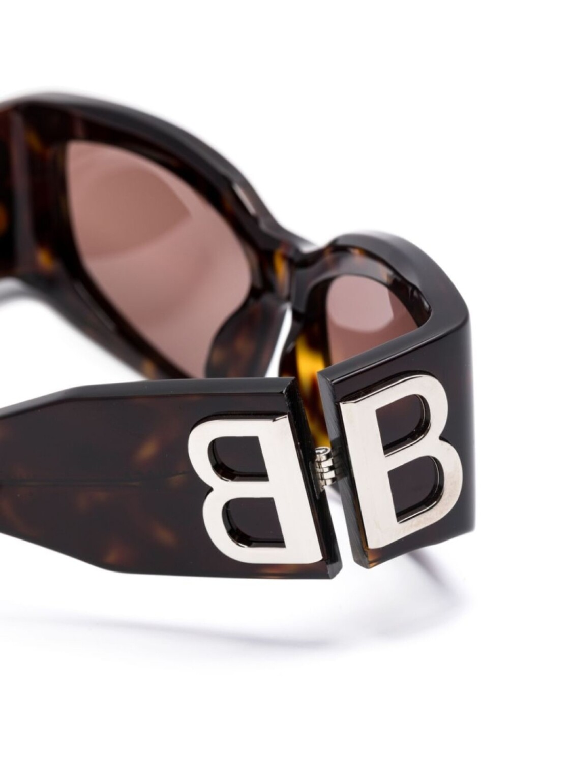 Солнцезащитные очки Balenciaga Eyewear Bossy в оправе «кошачий глаз», коричневый — фото 3