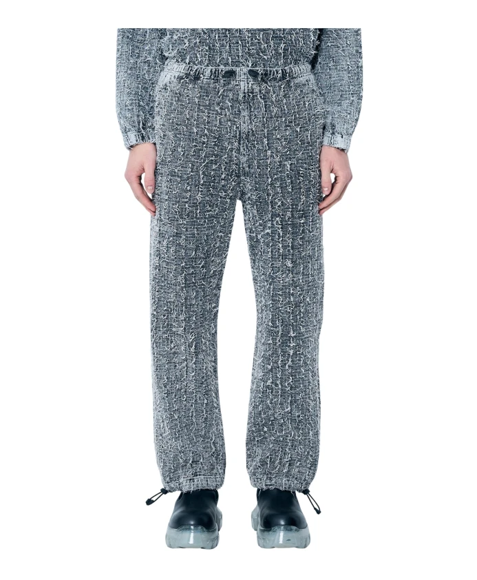 

Джинсы со структурой букле и кулиской. Diesel, серый