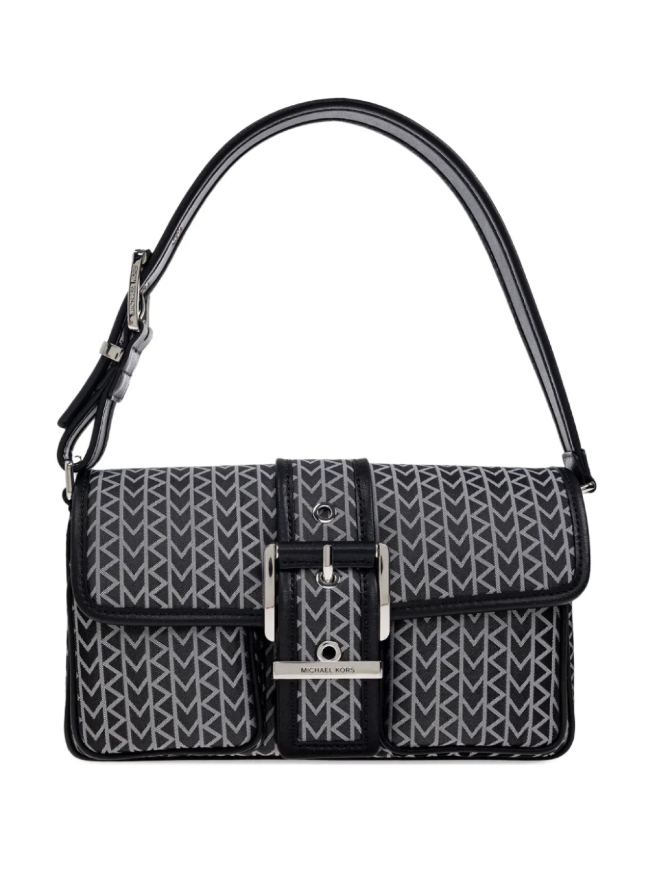 

Сумка через плечо с монограммным принтом Michael Michael Kors, черный