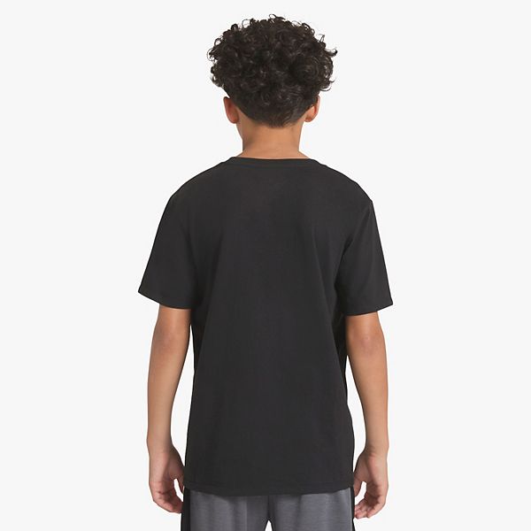 Детский сет из футболки с принтом и шорт с сеткой Champion, Black — фото 2