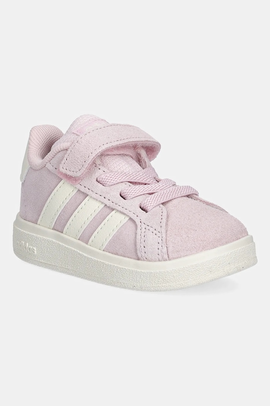 

Детские замшевые кроссовки Grand Court 00s Adidas, розовый