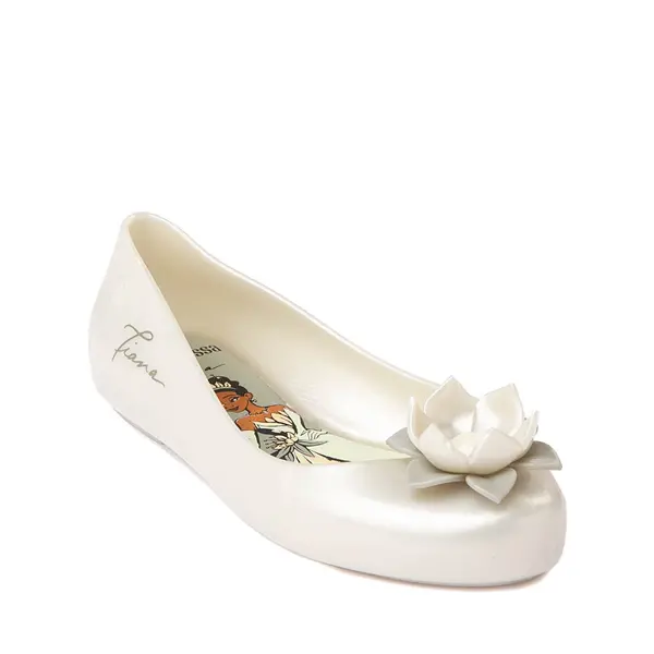 

Балетки Mini Melissa + Disney Sweet Love Princess Ballet Flat, цвет Metallic White/Green