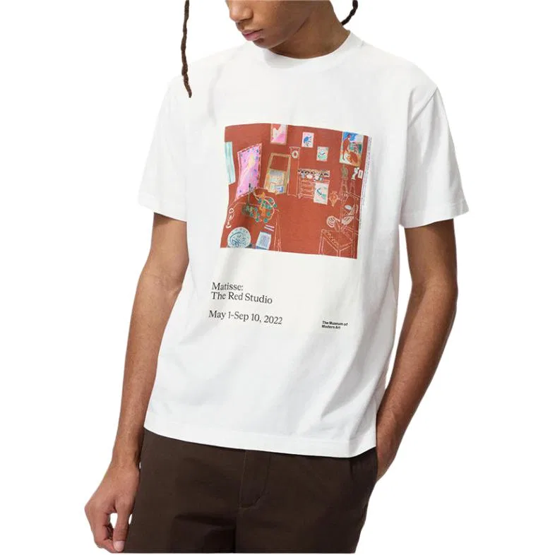 Футболка SS26 Unisex 00 White, круглый вырез, прямой крой UNIQLO — фото 4