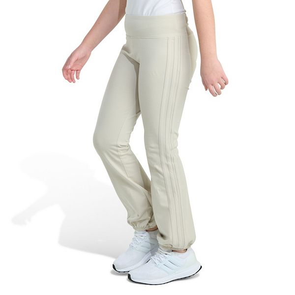 

Детские брюки с манжетами из хлопка с добавлением эластана Adidas, Tan