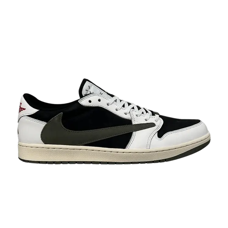 Кроссовки Air Jordan Travis Scott x Wmns Air Jordan 1 Retro Low OG SP 'Olive' Friends & Family, зеленый