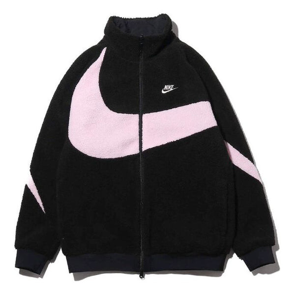 

Куртка Nike Big Swoosh Polar Fleece Jacket 'Black Pink', черный