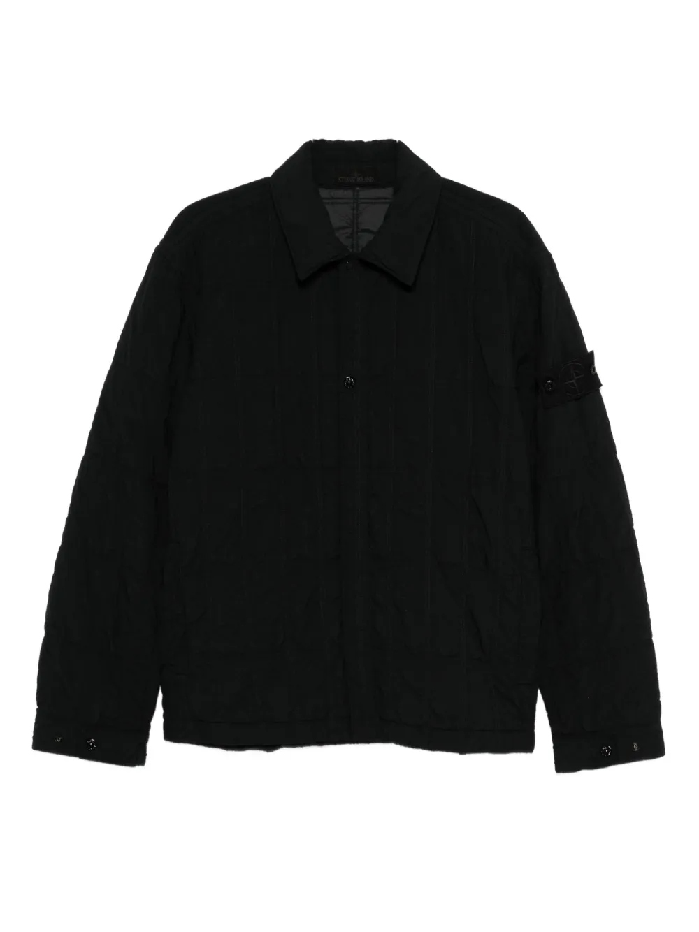 

Куртка со стеганой вставкой Stone Island, черный