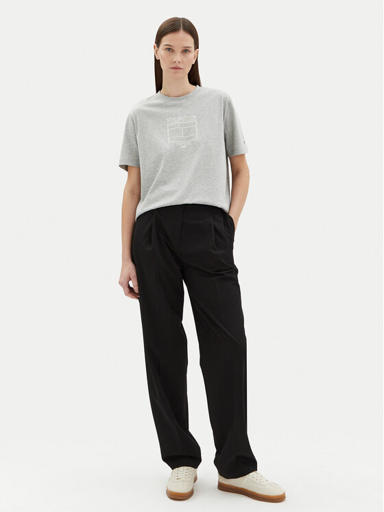Футболка свободного кроя WW0WW45525 Tommy Hilfiger, серый — фото 2