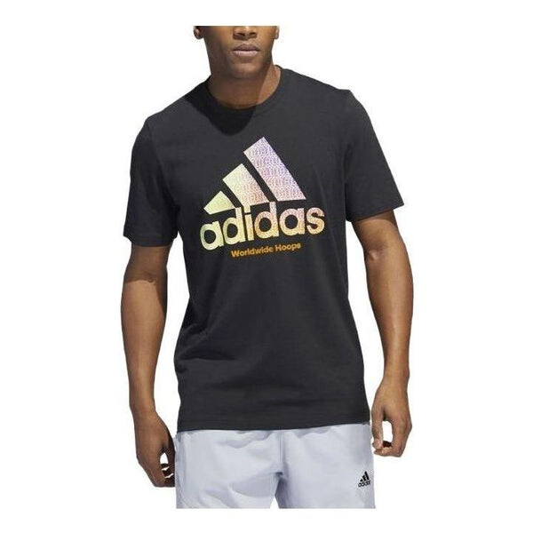 Футболка adidas We Ball Together Badge of Sport T-shirt 'Black', черный — фото 2