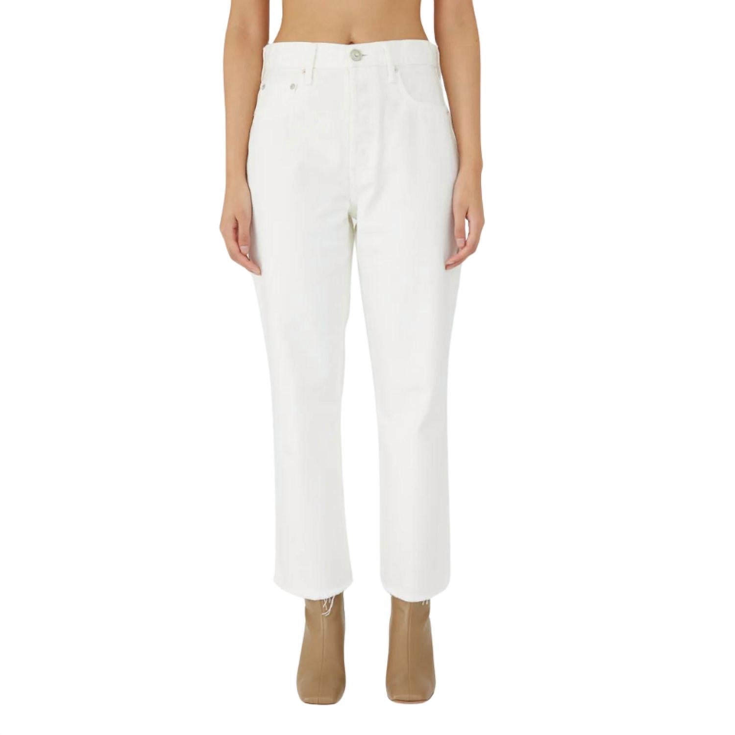 

Robco Широкие брюки прямого кроя в белом цвете Moussy