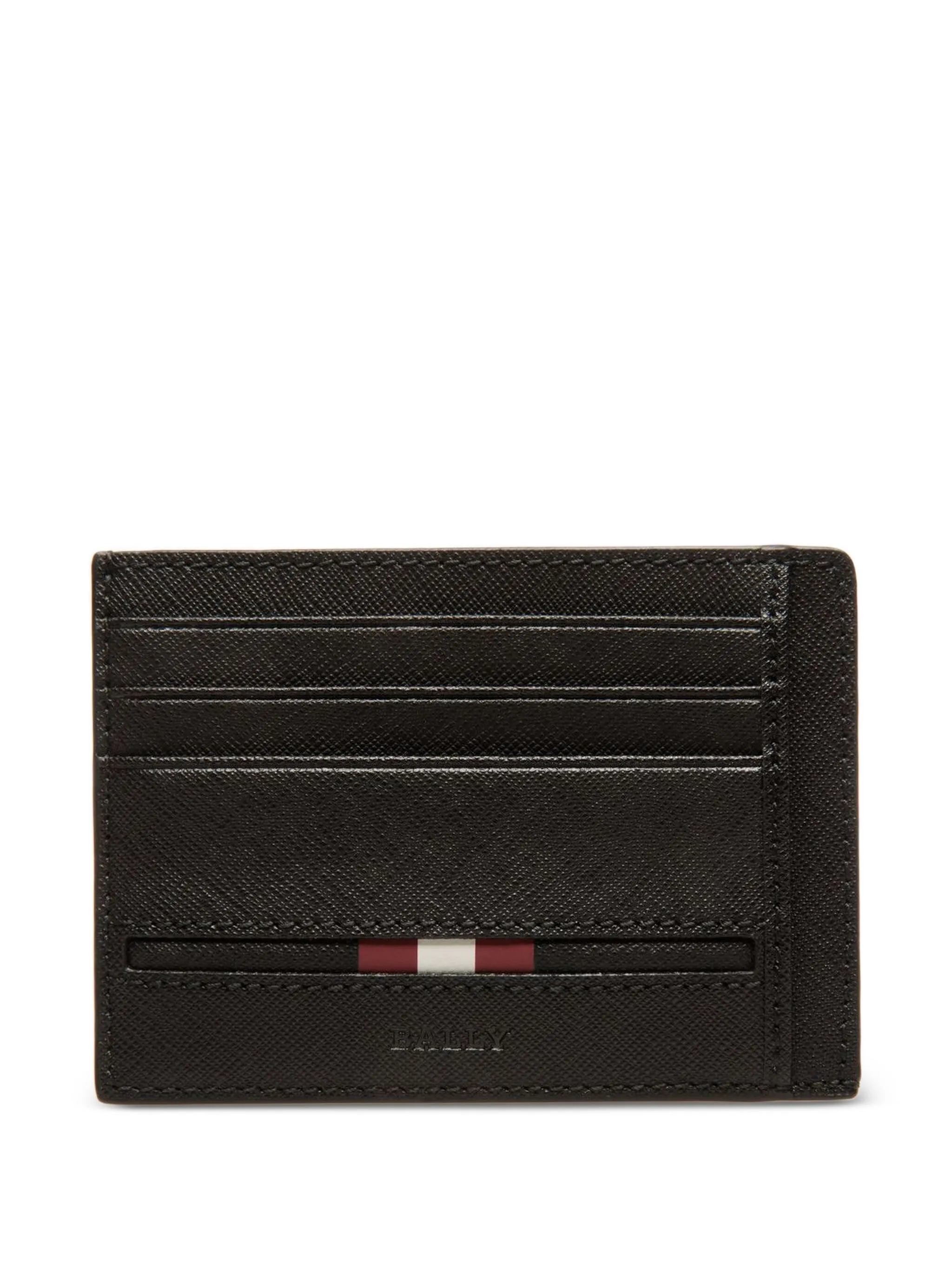 

Картхолдер из зернистой кожи Bally, черный
