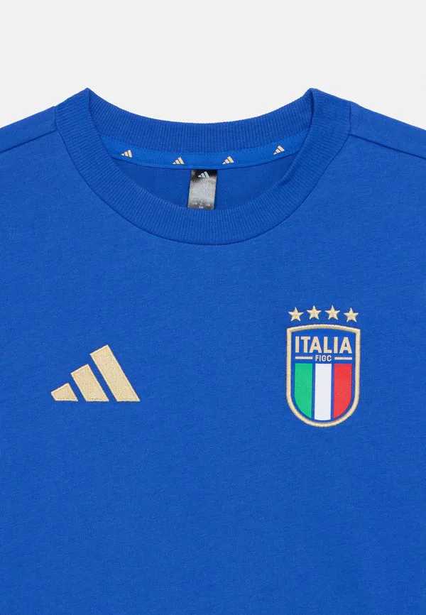 Figc италия детская футболка унисекс спортивная футболка Adidas Performance, Bold Blue — фото 3
