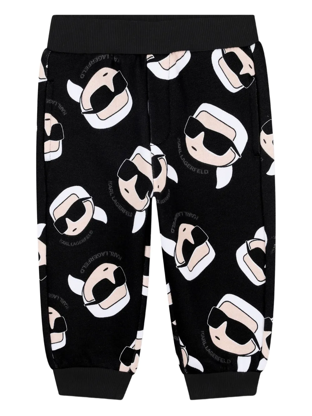 

Спортивные брюки с принтом Ikon KARL LAGERFELD KIDS, черный