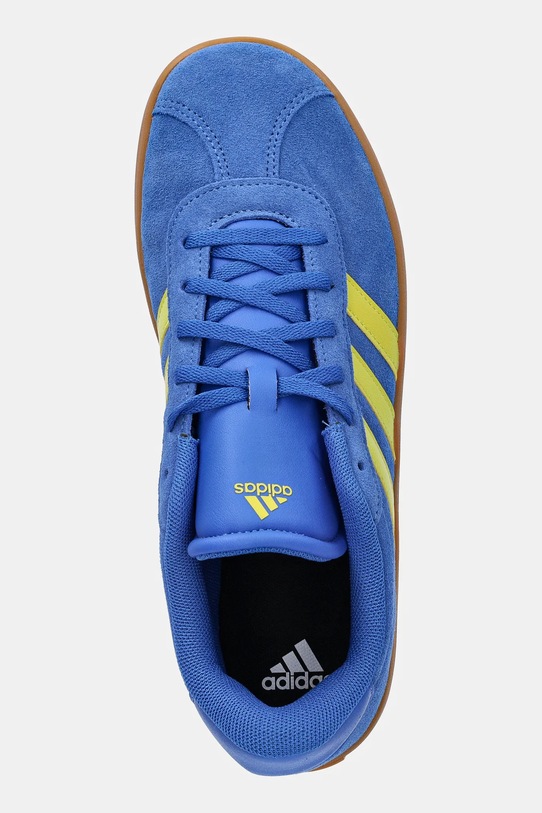 Замшевые кроссовки VL Court 3.0 Adidas, синий — фото 4