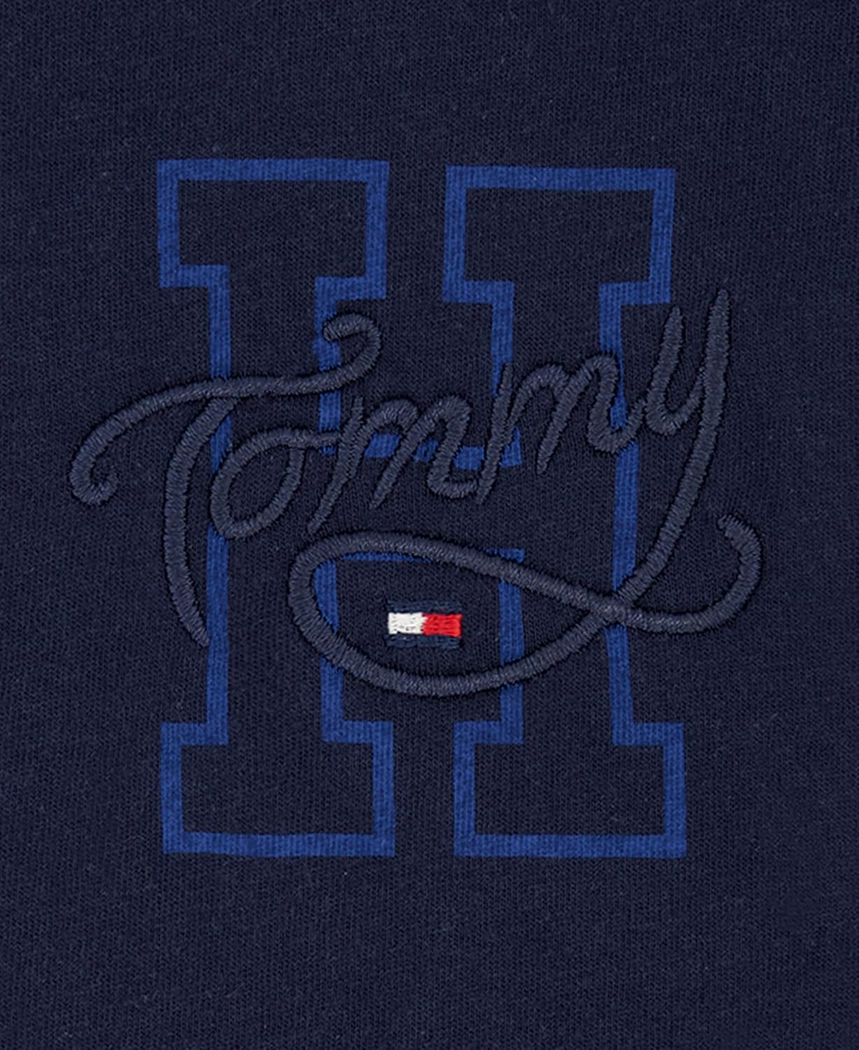 Футболка Tommy Hilfiger Girl с флагом Tommy 1985 (для детей старшего возраста), Navy Logo 15G — фото 2
