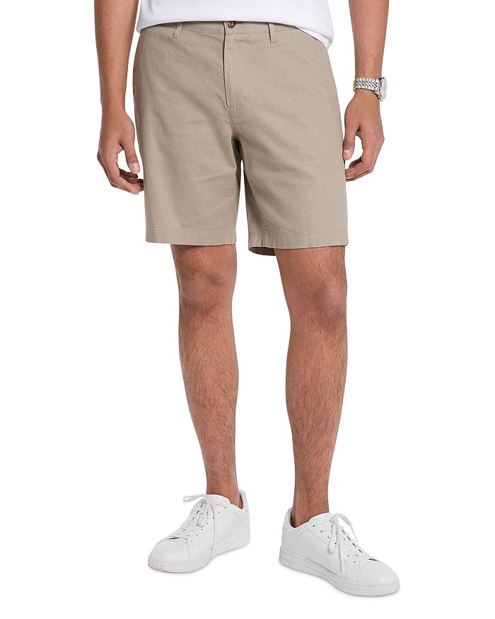 

Льняные хлопковые шорты 9" Michael Kors, коричневый/бежевый