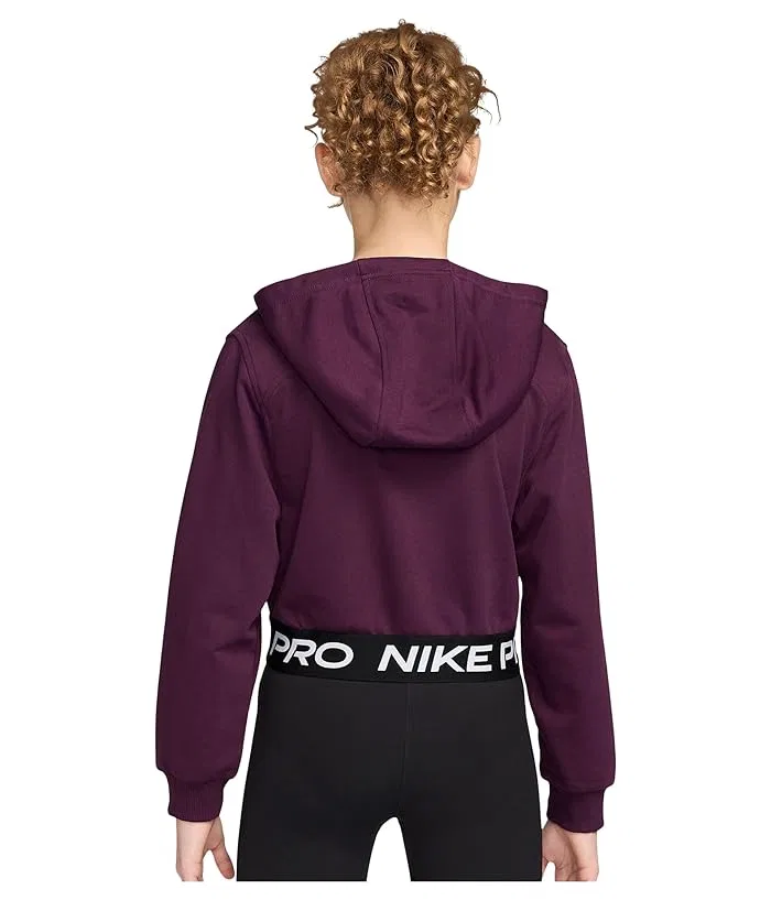 Худи Nike Kids Pro Fleece Dri-FIT Full-Zip, Bordeaux — фото 2