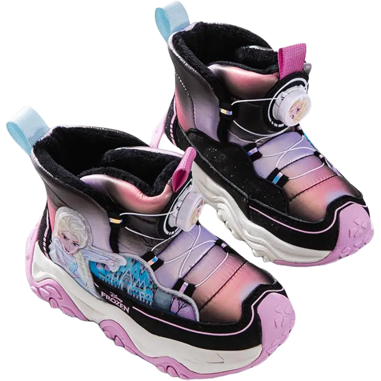 Детские высокие зимние сапоги Frozen Disney, розовый[thick cotton thermal] — фото 4