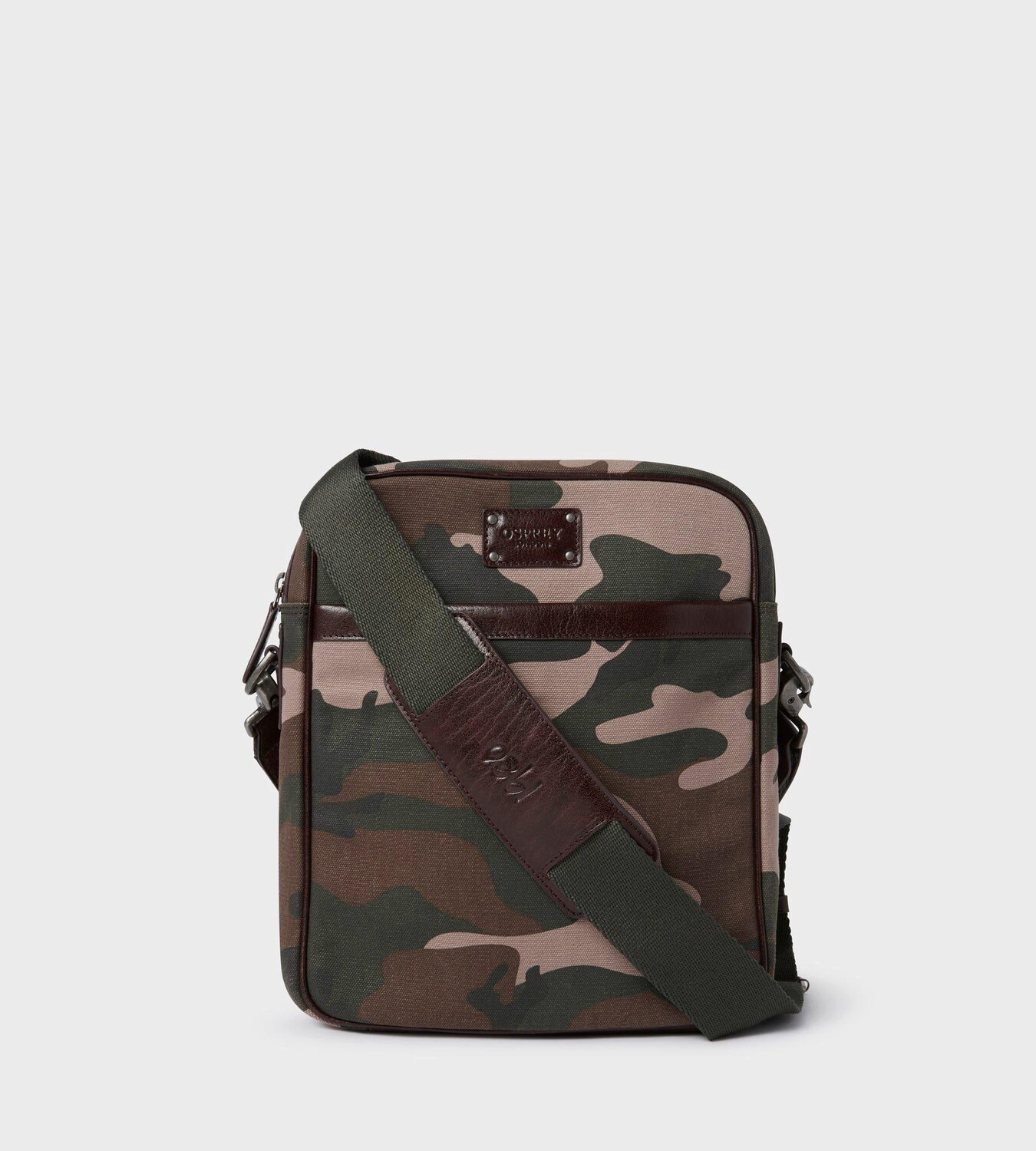 

Маленькая сумка-мессенджер Maverick из ткани и кожи OSPREY LONDON, зеленый