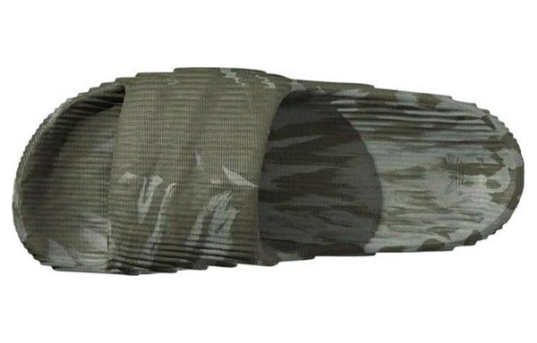 Тапочки adilette 22 slides 'olive strata silver green' Adidas, зеленый — фото 4