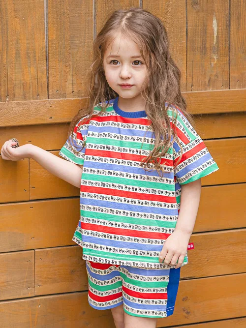 Детский комплект из куртки и брюк с принтом D25209 BABYBLEE, Blue — фото 2