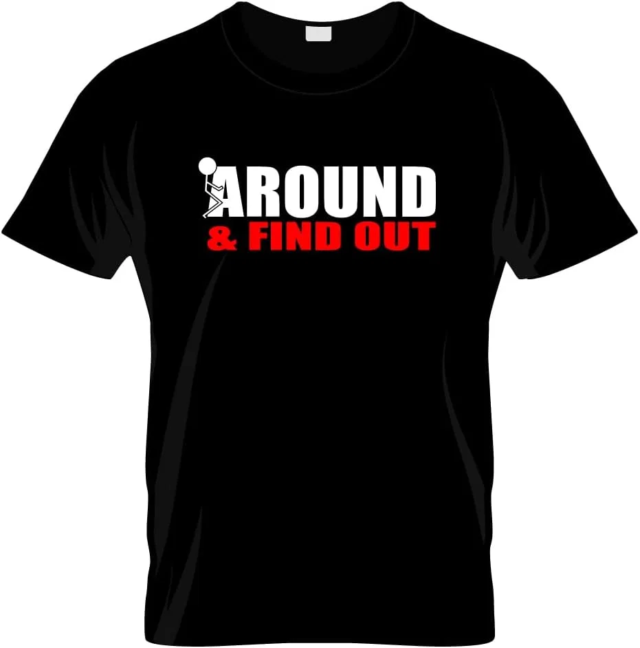 Футболка с графическим принтом F Around & Find Out, Black