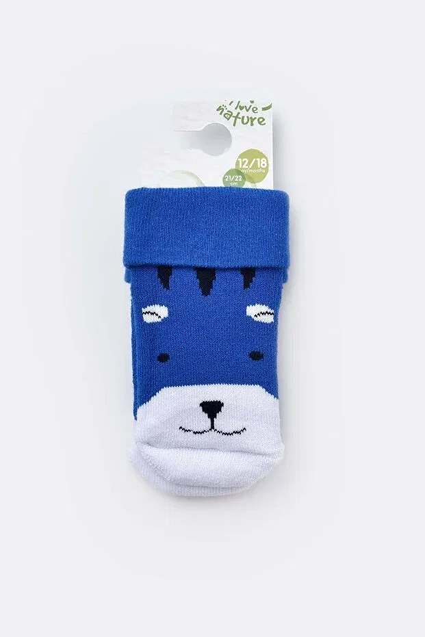 Детские носки из махровой ткани Biorganic, Blue