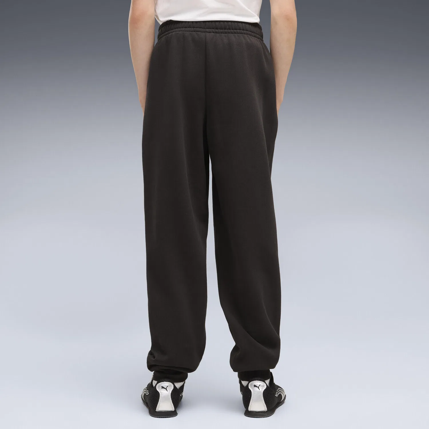 Детские спортивные штаны с логотипом Essentials Logo Lab Relaxed Puma, Черный — фото 3