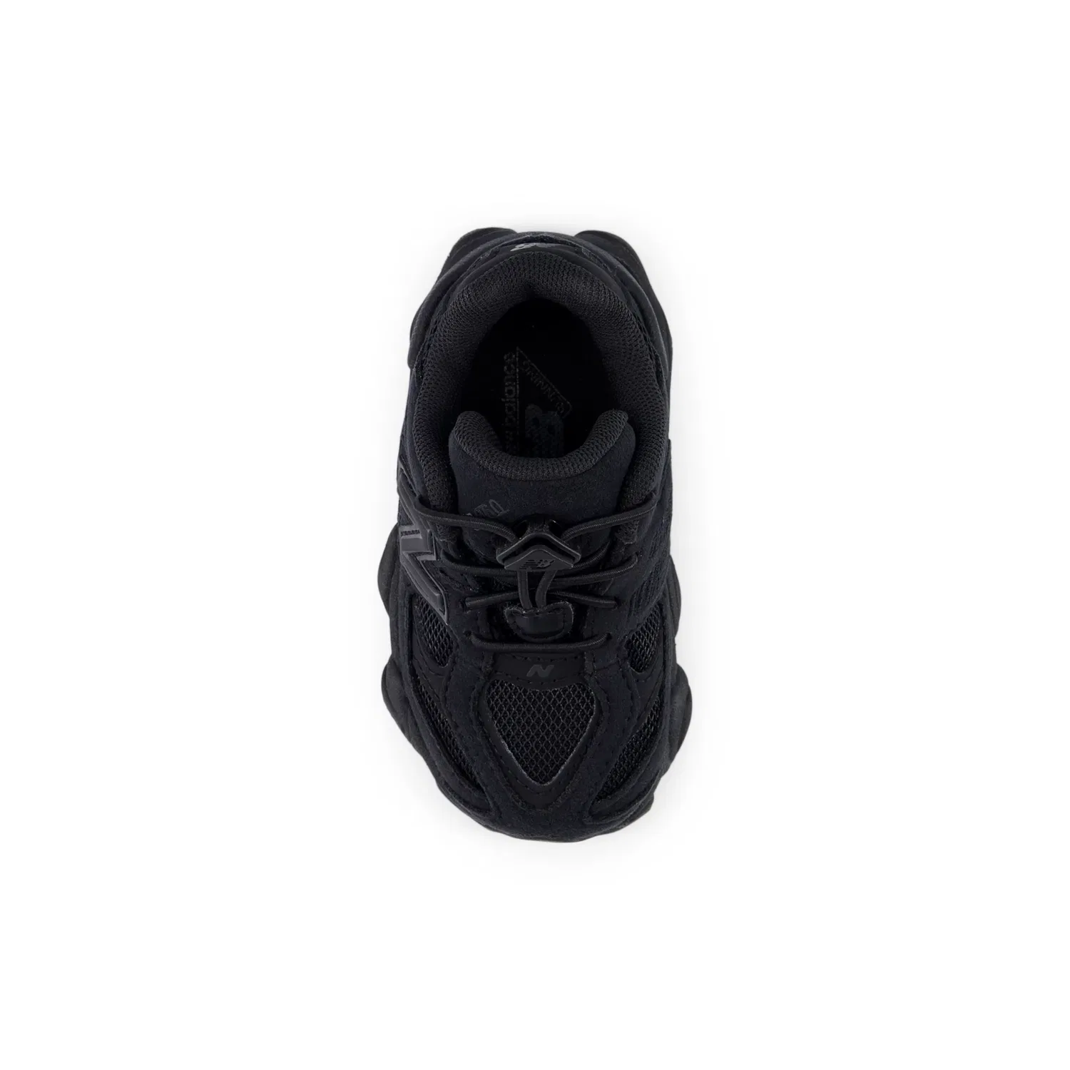 Детские кроссовки с регулируемой шнуровкой 9060 Bungee New Balance, Black With Phantom — фото 4