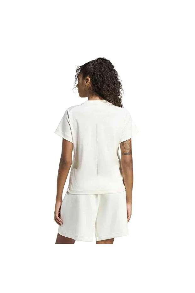 Женская спортивная футболка с коротким рукавом реглан Adidas, White — фото 2
