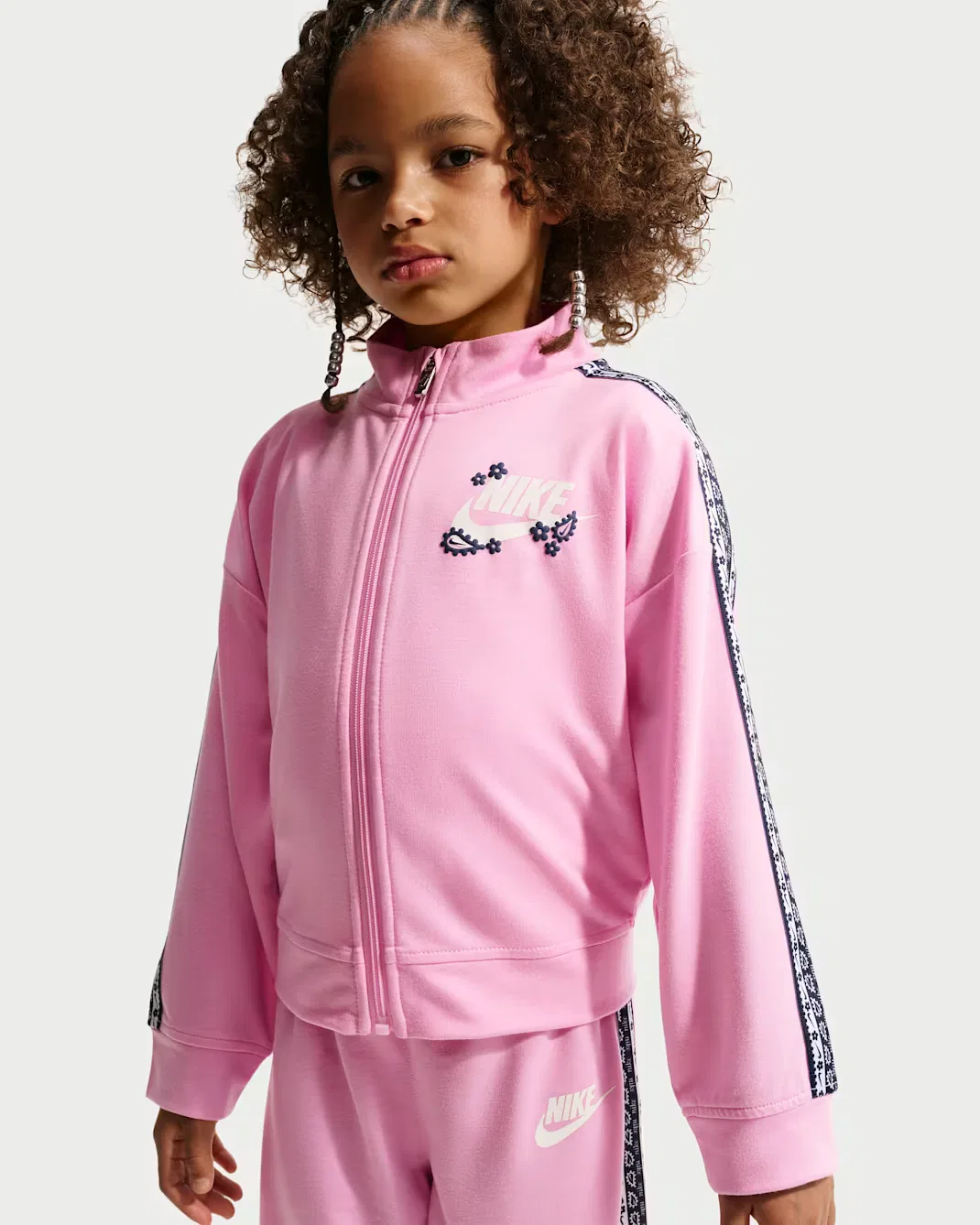 Little Kids' 2-Piece Track Set Nike Retro Remix, Pink Rise — фото 2