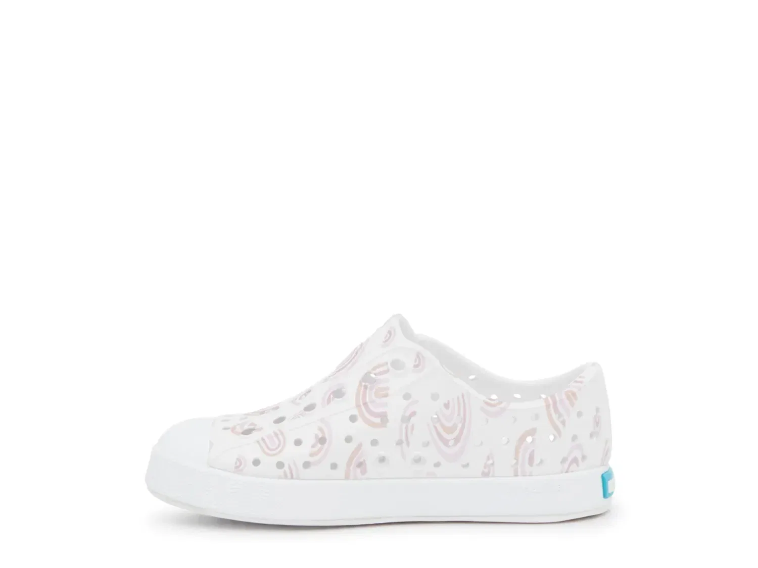 Кеды Slip-On Jefferson Kids, Native, белый/лавандовый/бежевый с радужным принтом — фото 3