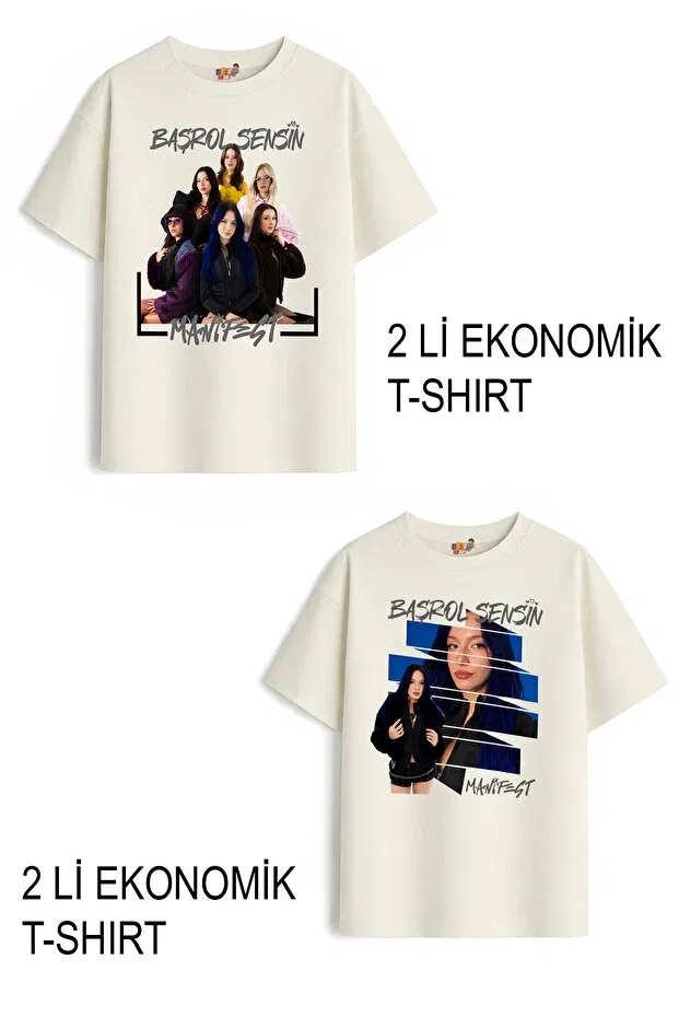 Детский комплект футболок для девочек Manifest Design Belya Kids Wear, White